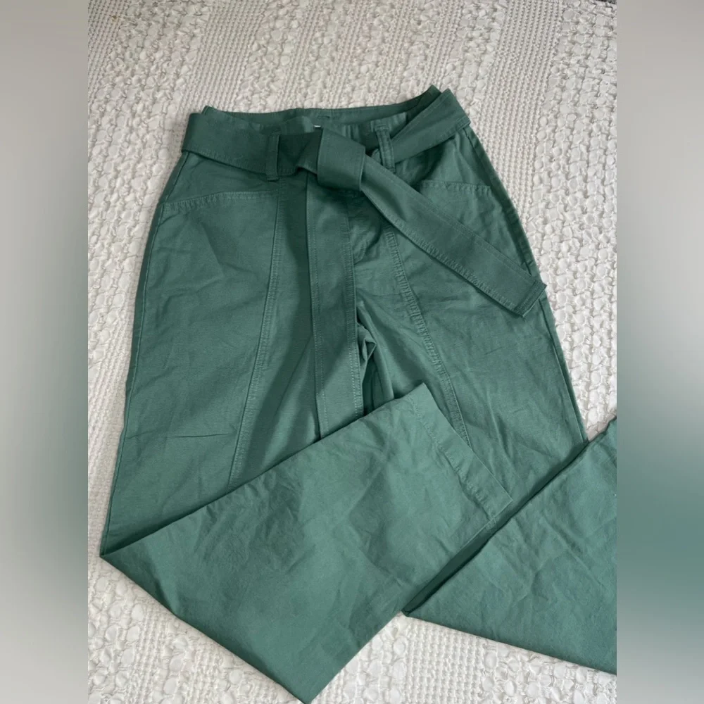 NWT High-Rise Tapered Ankle Tie Front Pants|A New Day Size 4 - Picture 10 of 13